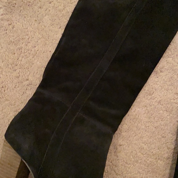 Dolce Vita Black Suede Knee High Boots - Picture 3 of 7